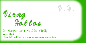 virag hollos business card