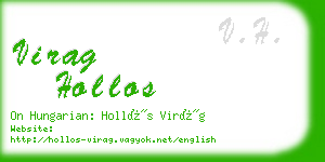 virag hollos business card